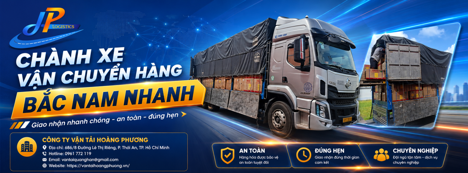 Chành Xe Vận Chuyển Hàng Bắc Nam Nhanh Uy Tín Vận Tải Hoàng Phương