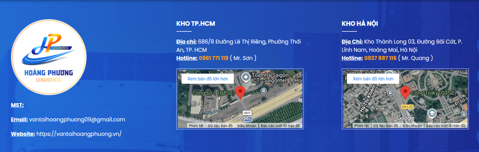 Về Vận Tải Hoàng Phương